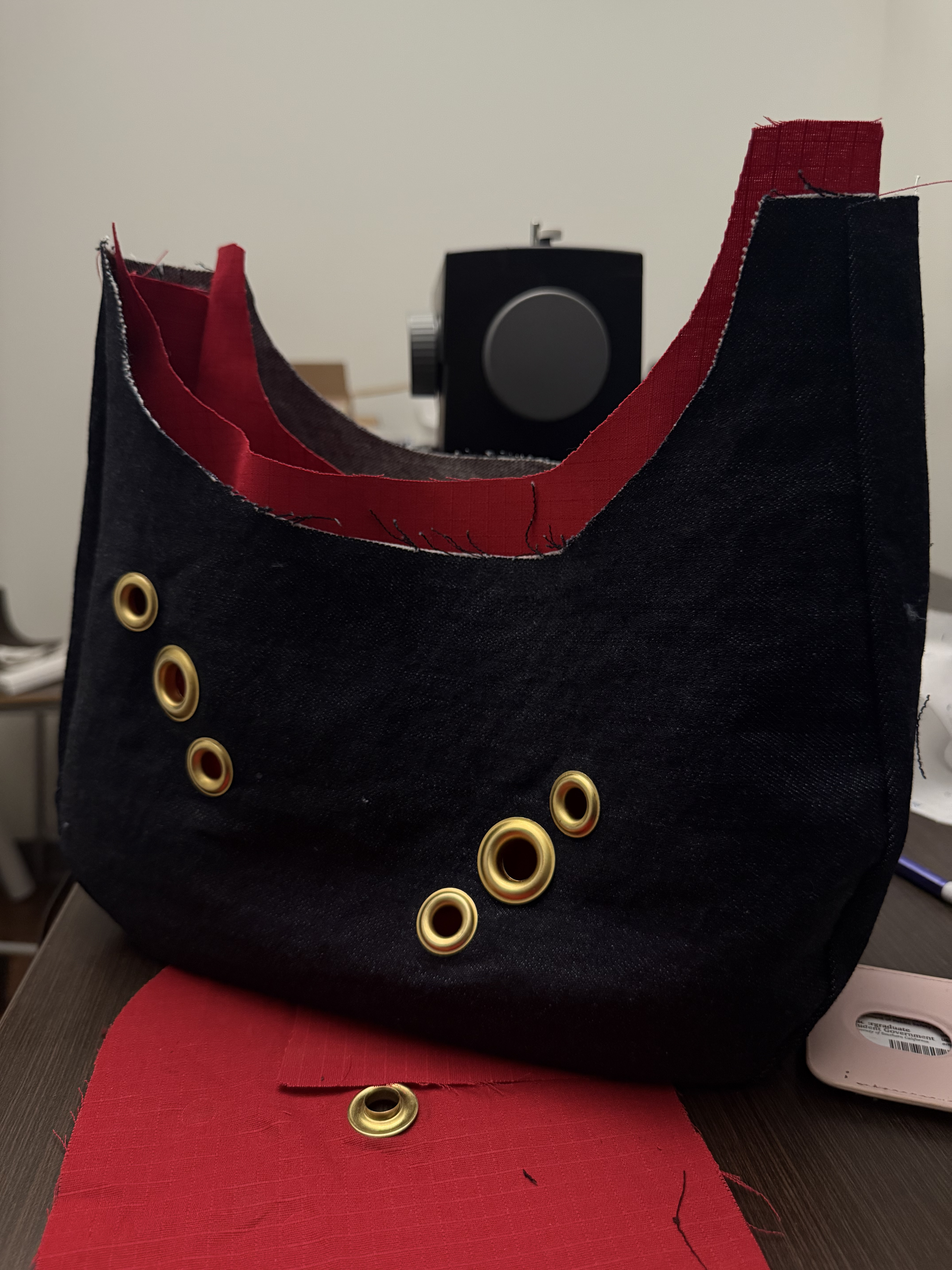 Denim construction for handmade pieces